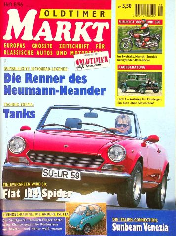 Deckblatt Oldtimer Markt (08/1996)